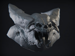 demon head sculpt 05 3D Model