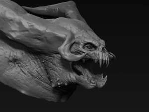 demon head sculpt 05 3D Model