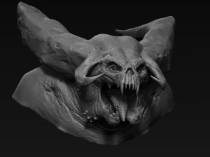 demon head sculpt 05 3D Model