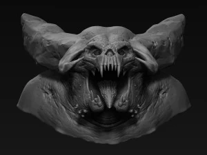 demon head sculpt 05 3D Model
