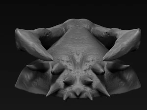 demon head sculpt 05 3D Model