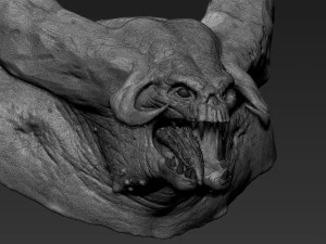demon head sculpt 05 3D Model