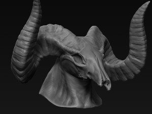 demon head sculpt 06 Modello 3D