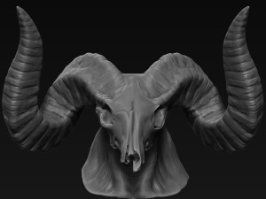 demon head sculpt 06 Modello 3D