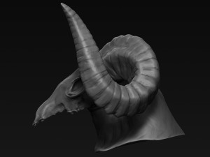 demon head sculpt 06 Modello 3D