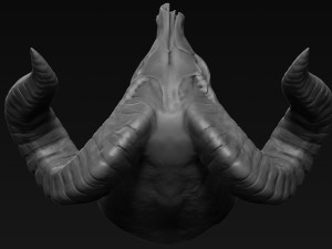 demon head sculpt 06 Modello 3D