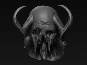 demon head sculpt 07 3D Model