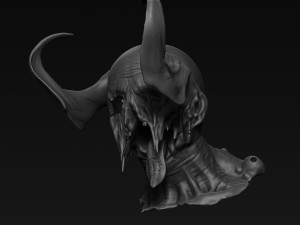demon head sculpt 07 3D Model