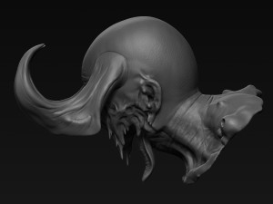demon head sculpt 07 3D Model