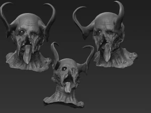 demon head sculpt 07 3D Model