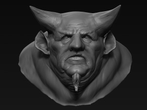 demon head sculpt 08 3D Model