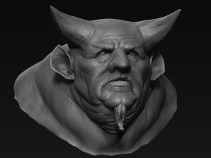 demon head sculpt 08 3D Model