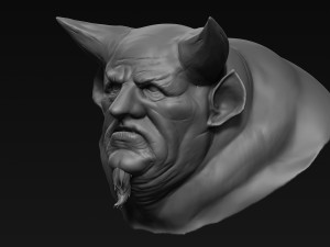 demon head sculpt 08 3D Model
