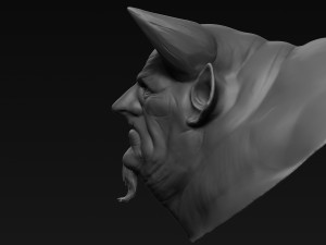 demon head sculpt 08 3D Model