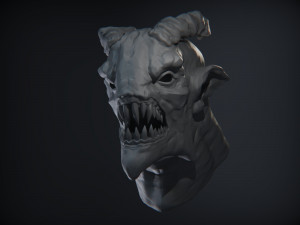 demon head sculpt 09 3D Model