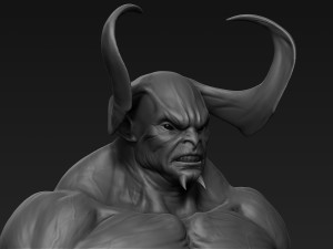 demon head sculpt 10 3D Model