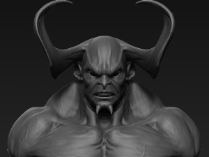 demon head sculpt 10 3D Model