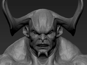 demon head sculpt 10 3D Model