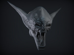 demon head sculpt 11 3D Model