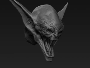 demon head sculpt 11 3D Model