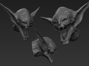 demon head sculpt 11 Modelo 3D