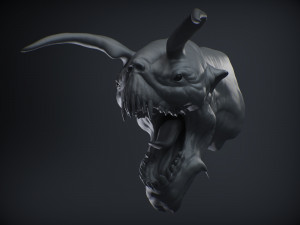 demon head sculpt 13 3D Model