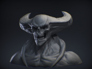 demon head sculpt 14 3D Model