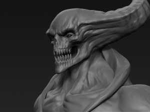 demon head sculpt 14 3D Model