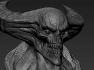 demon head sculpt 14 3D Model