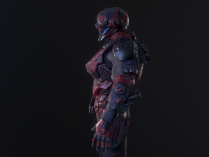 cybernetist rigged 3D Model
