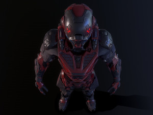 cybernetist rigged Modello 3D