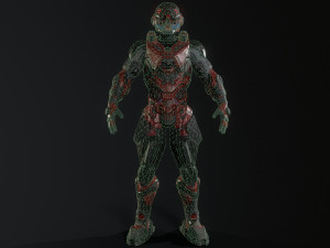 cybernetist rigged Modello 3D