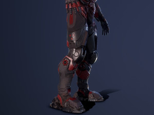 cybernetist rigged Modello 3D