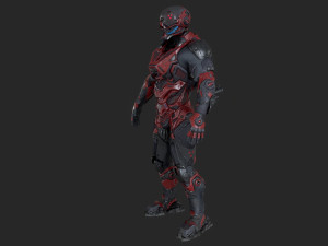 cybernetist rigged Modello 3D