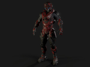 cybernetist rigged Modello 3D