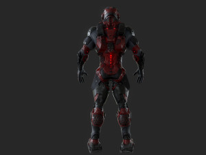 cybernetist rigged Modello 3D