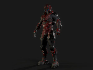 cybernetist rigged Modello 3D