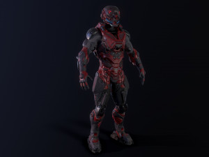 cybernetist rigged Modello 3D
