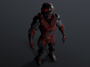 cybernetist rigged Modello 3D
