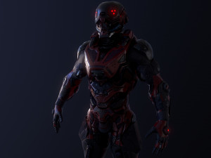 cybernetist rigged Modello 3D