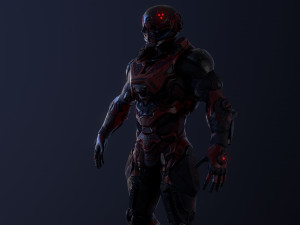 cybernetist rigged Modello 3D
