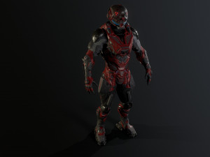 cybernetist rigged Modello 3D