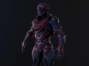 cibernetista truccato Modello 3D