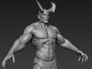 demon basemesh 3D Model