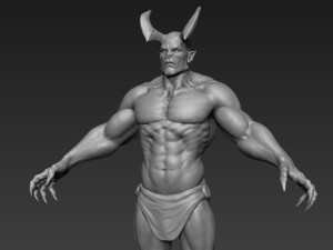 demon basemesh Modello 3D