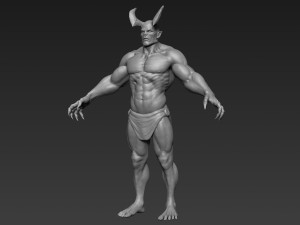 demon basemesh Modello 3D