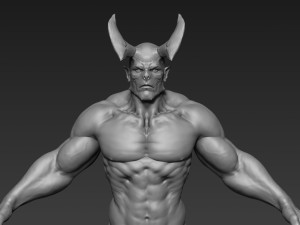 demon basemesh Modello 3D