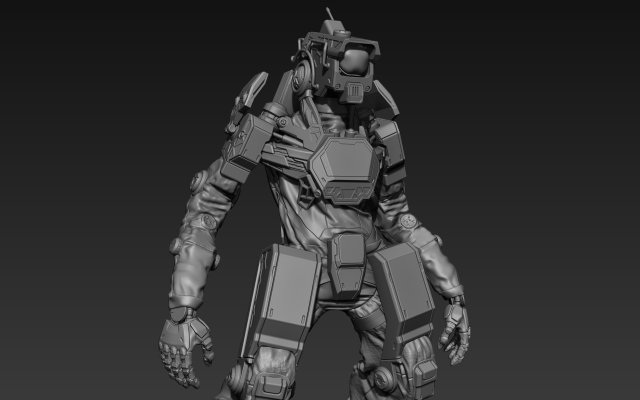 droid concept 01 3D Model .c4d .max .obj .3ds .fbx .stl .blend 