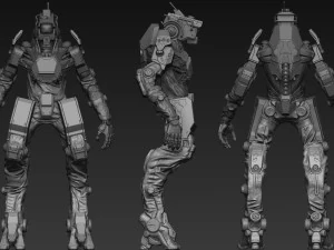 koncepcja droida 01 Model 3D