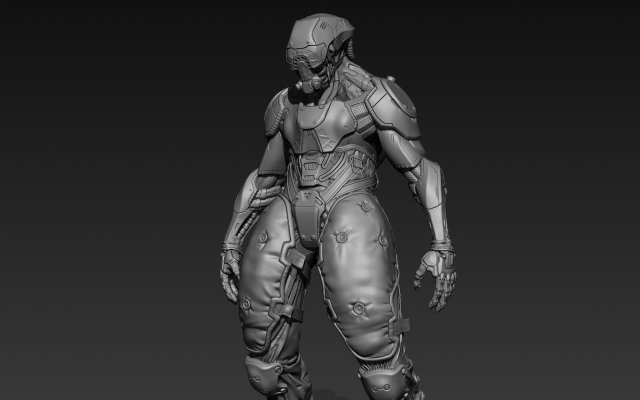 droid concept 02 Modello 3D .c4d .max .obj .3ds .fbx .stl .blend 
